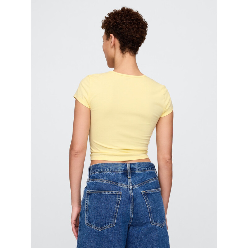 GRAPHICS - SS EVERYDAY JERSEY FITTED CREW PALE BANANA 12-0824TCX