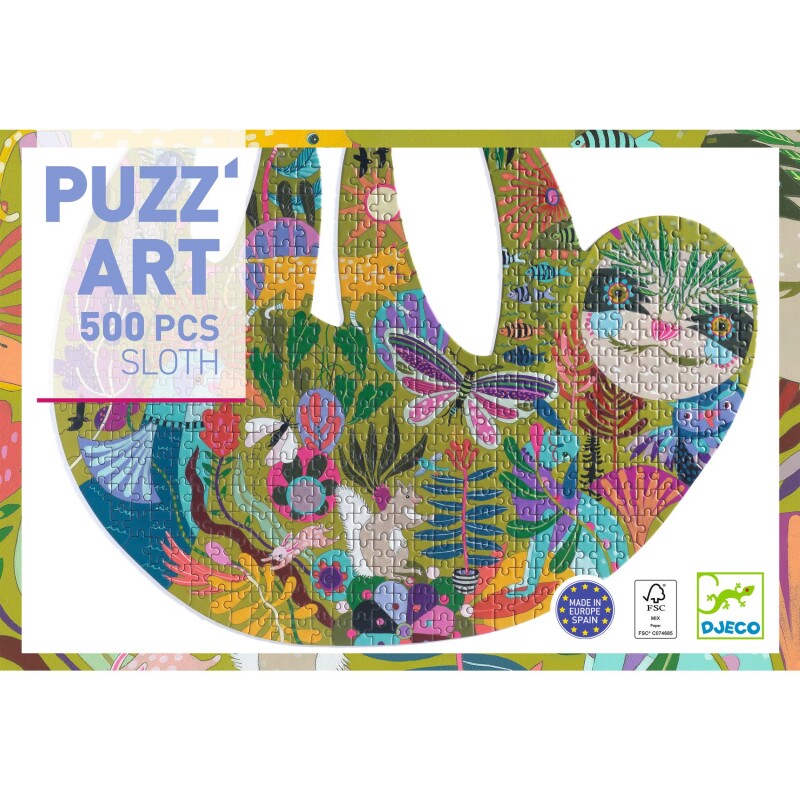 Puzzle Puzz’Art Perezoso 500 piezas Djeco Puzzle Puzz’Art Perezoso 500 piezas Djeco