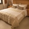 Acolchado mas Fundas Queen - Basic 200 Hilos Beige