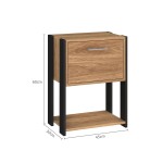 MESA DE LUZ NEGRO MIEL