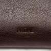 Cartera al hombro Bamboo en cuero graneado Chocolate