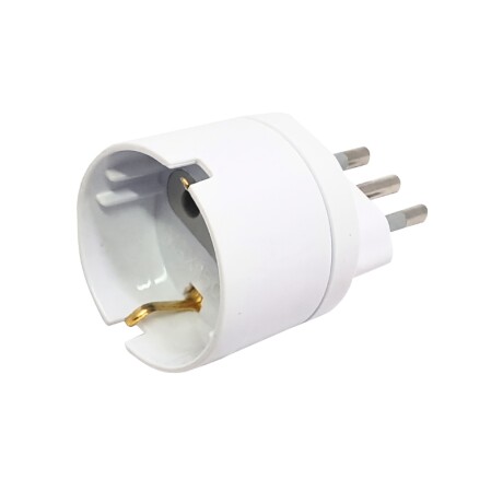ADAPTADOR SCHUKO 10A Adaptador Schuko 10A Blanco