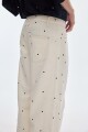 Jean Barrel Dots Cream