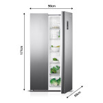Heladera SBS Indurama Inverter No Frost 442 Lts Inoxidable + Freidora de Aire Electrolux 3L EAF05 ¡De Regalo!