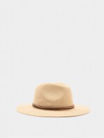 Sombrero De Punto Con Cintos Efecto Piel natural