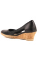 Zapato Taco Corrido Cuero Negro