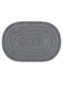 ALFOMBRA DE BAÑO OVAL COTTON GRIS