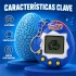 Juego de Mascota Virtual con Huevo y Consola Llavero Azul 1