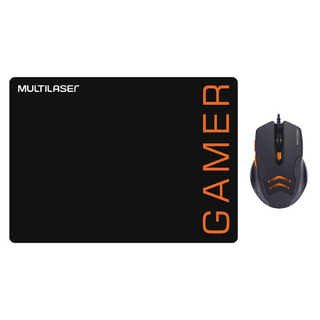 Kit Multilaser Mouse Gamer 3200 Dpi 6B + Pad Ne/n MO274 001