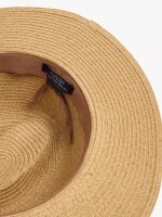 Sombrero Con Efecto Rafia camel