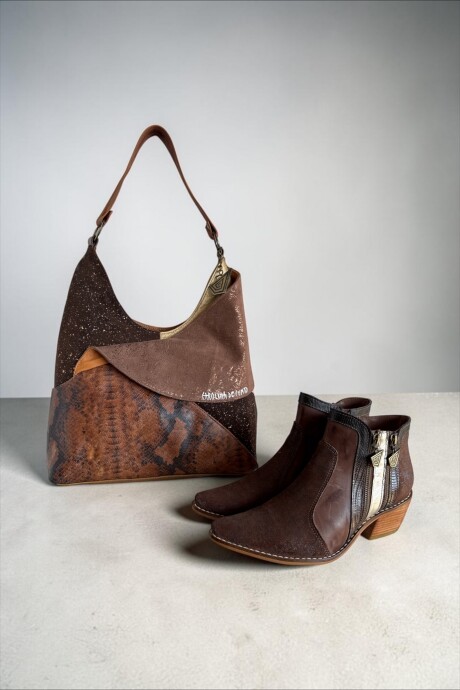 Cartera ISEA Marrón Combinada Jaspeado Cartera ISEA Marrón Combinada Jaspeado