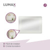 Espejo Horizontal Lumax Xindi Marco Rectangular 90 x 70cm Blanco