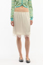 MIDI SATIN LACE Crudo