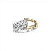 Anillo Halo-Plata y Oro-Piedra Zirconia-AN5251 conpiedra