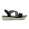 Sandalias Mujer Wonder Confort Tiras Cruzadas Negro