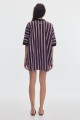 Camisola Vice Print Stripes Black