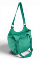 Bolso de Hombro en Tafeta Amasada Turquesa