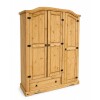 Ropero Línea Mexicana 3 Puertas 1 Cajón Natural Ropero Línea Mexicana 3 Puertas 1 Cajón Natural