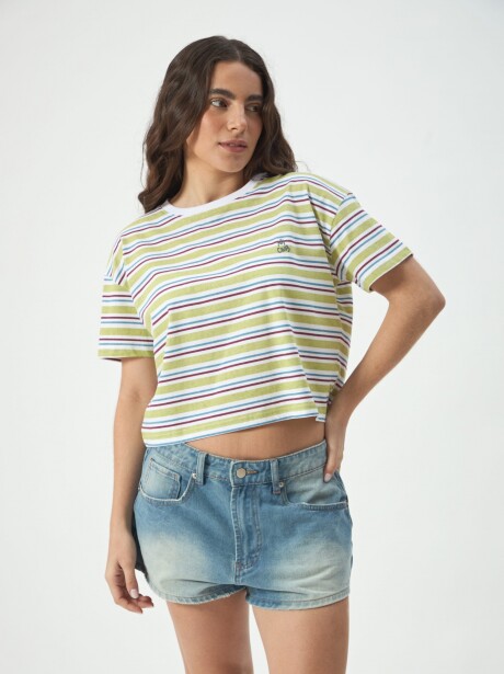 REMERA CROP BALI VERDE