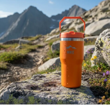 Termo Grip 590 ML Hike Color Naranja