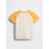 V-FRCH SS LOGO GRPH RAGLAN T NEW OFF WHITE