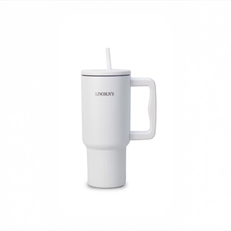 Vaso termico Acero Inox. 890ml Lincolns Blanco