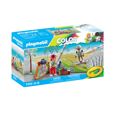 Juego de Skatepark para Pintar Playmobil 44 Piezas U