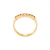 Anillo Medio Sin Fin-Oro bajo-Piedra Zirconia-AN8003 conpiedra
