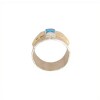 Anillo tubo Topacio-Plata y oro-Piedra Topacio-AN5922 conpiedra