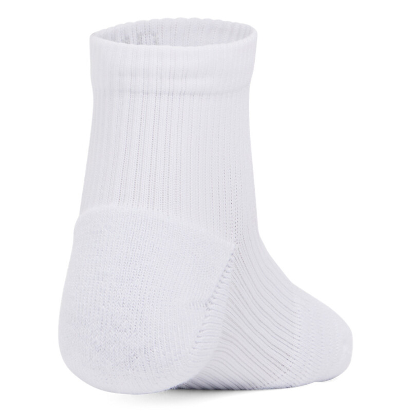 Womens UA Playup 3pk Qtr-WHT WHT-100