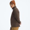 Buzo Polar Textured cierre de 1/4 hombre Smokey Brown Heather