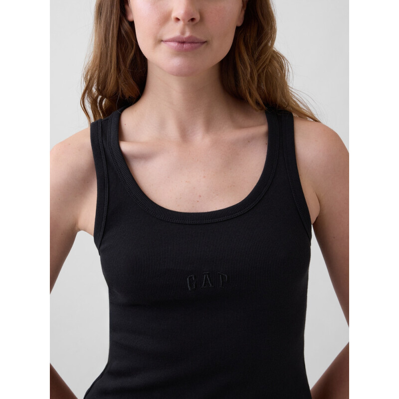 FRCH SL COTTON 2X2 LOGO TANK BLACK