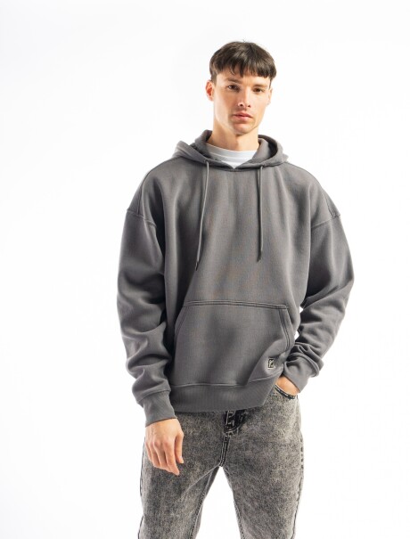 Canguro de Felpa Oversized California Gris Topo