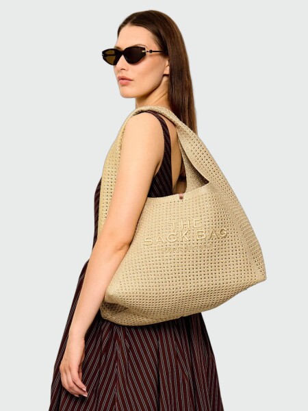 MARC JACOBS - THE LUREX CROCHET SACK BAG Azul