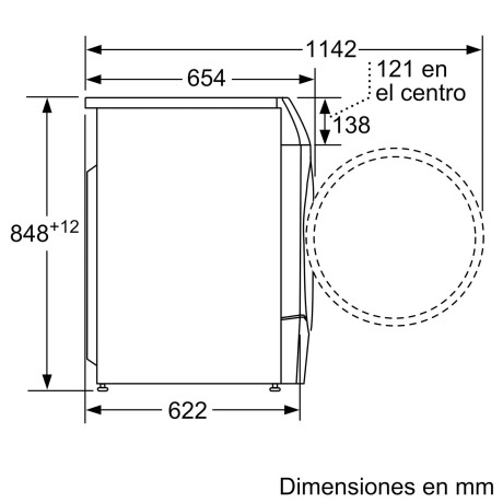 LAVASECARROPAS 10-5-6-KG BLANCO BOSCH WNC254A0ES