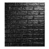 Placas adhesivas 3D con diferentes texturas y colores. Precio x 10 unidades Ladrillo negro