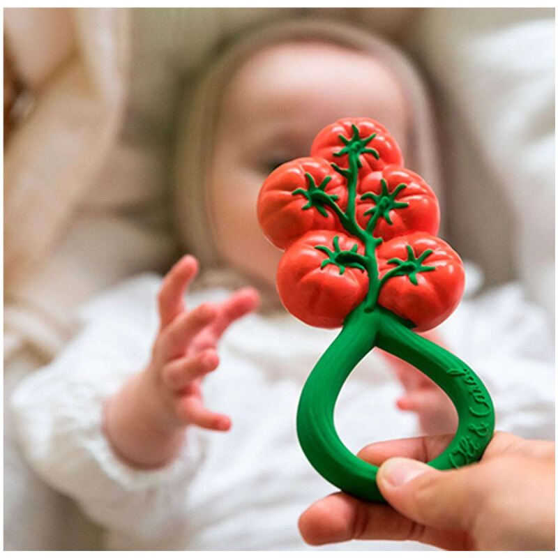 Sonajero Tomato Rattle Toy Oli & Carol Sonajero Tomato Rattle Toy Oli & Carol