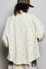 CHAQUETA CON TACHAS Natural