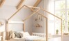 Cama Cabaña 1 Plaza Madera Natural MDF - Arredus Cama Cabaña 1 Plaza Madera Natural MDF - Arredus
