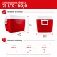 Conservadora térmica 75 lts ROJO