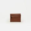 Billetera The Circle en cuero graneado Tabaco