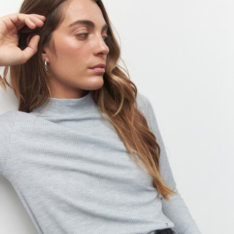 POLERA MARCIA Gris Melange