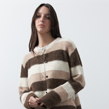 CARDIGAN FROST Chocolate