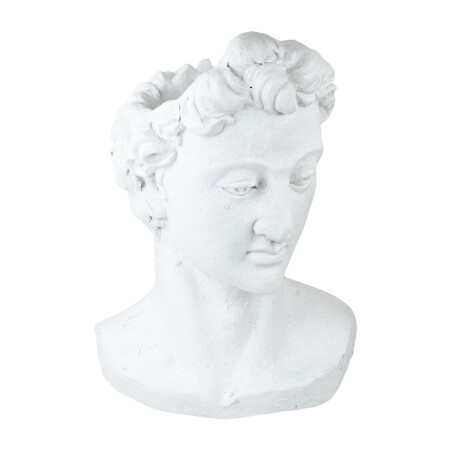 Macetero Estatua Busto Apolo Blanco Macetero Estatua Busto Apolo Blanco