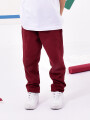 PANTALON DEPORTIVO DE FELPA SIN PUÑO BORDEAUX