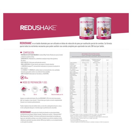 ¡OFERTA IMPERDIBLE! Redushake 500g Cibeles Nutrition Vainilla ¡OFERTA IMPERDIBLE! Redushake 500g Cibeles Nutrition Vainilla