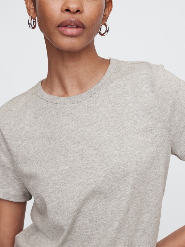 V-SS FAV CREW SOLID LIGHT HEATHER GREY