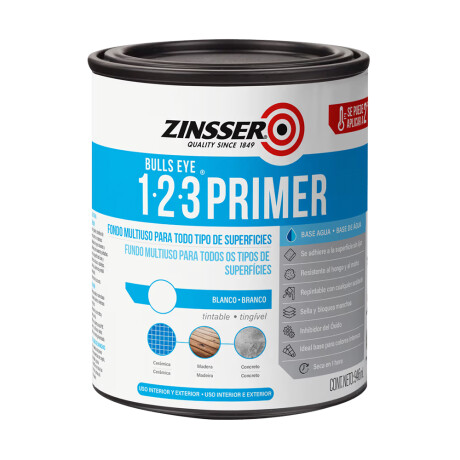 ZINSSER PRIMER 1-2-3 B-AGUA INTERIOR-EXTERIOR- 0.946LTS N/A