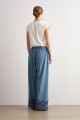 Pantalón de jean bordado jean medio