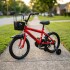 Bicicleta Infantil Shengdi R16 Canasto Parrilla Guardabarros Rojo 1